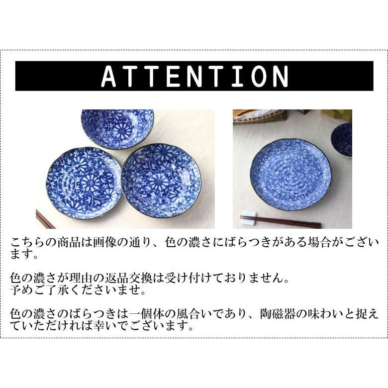 cerapockke Aika Indigo 21cm Japanese Mino-yaki Noodle Bowl for Ramen/Udon/Soba/Donburi