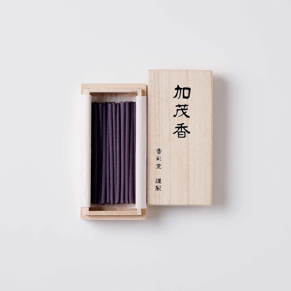 Kyoto Kousaido Sanshisui Aromatic Incense Sticks — Paulownia Box, Made in Japan