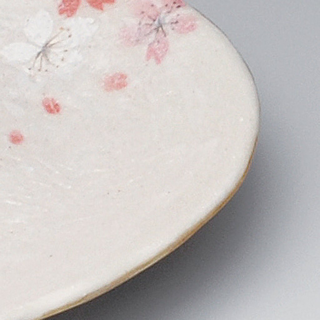 Souhou Kiln Heian Sakura Cherry Blossom Triangle Plate 14x15x2.3cm Japanese Tableware 317-19-403