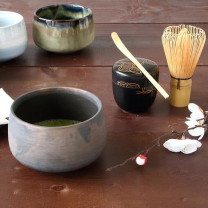 World Create Japanese Matcha Tea Set, 3-Piece Gold-Accented Glaze, 480ml, Model 14981