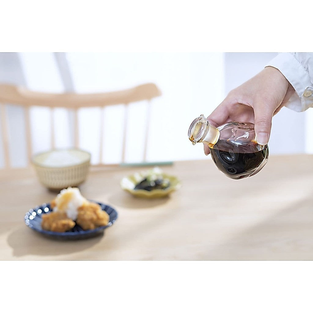 ADERIA Tebineri Mini Soy Sauce Dispenser 80ml Made in Japan Gift Boxed Glass Tabletop Condiment Holder Perfume Bottle No Dripping or Leaking Soy Sauce Vinegar Chili Oil Spices Oil Colorful Transparent Clear F75120