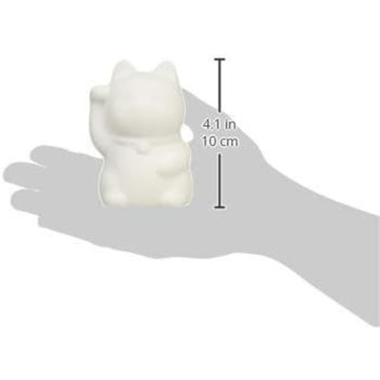 DIY Lucky Cat Piggy Bank (Right Paw Raised) Hand-Paint Ceramic Maneki Neko