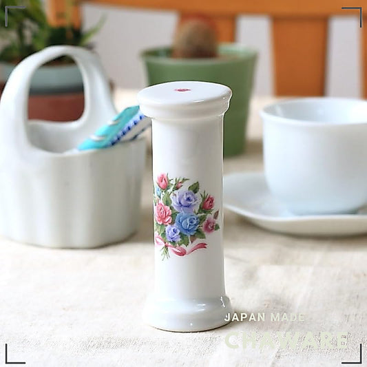 cerapockke Cute Ceramic 3-Minute Hourglass Tea Timer - Bouquet Rose Seto-Yaki Japan Gift & Souvenir