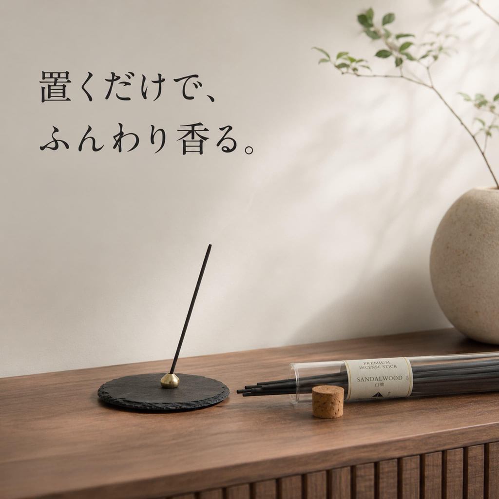 Japanese Low-Smoke Incense Sticks Aromatherapy Set - 5 Fragrances by Scent Voyage, Mild Burn