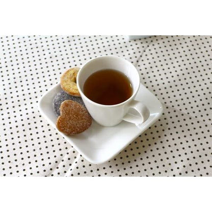 cerapockke CPhome 170ml Japanese Seto Ware Coffee Cup & Saucer - Warm Cream New Bone China, Cafe Use