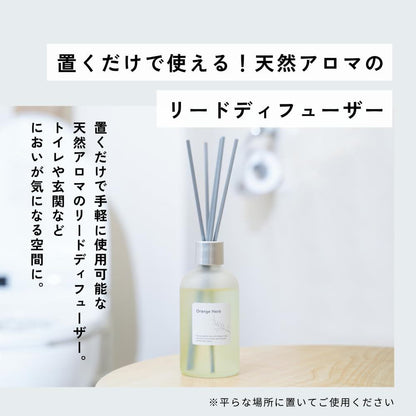 Tree of Life Natural Deodorizing Reed Diffuser Citrus Mint 100ml - Toilet Bathroom Air Freshener