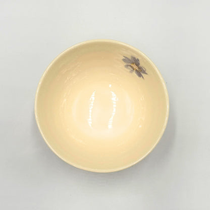 Mino Ware Sakura Dance Rice Bowl in Purple - Elegant Japanese Ceramic Bowl, Perfect for Serving and Dining - Model W20069