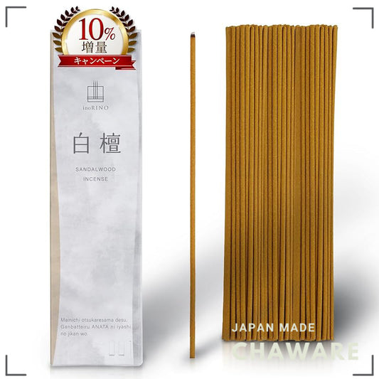 Inorino Japanese Incense Sticks – Sandalwood / Osmanthus Vanilla – No Holder