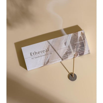 Ethereal Japanese Sandalwood Incense Sticks – 30 Sticks (13.5 cm, ~30 min burn), Musk Vanilla Vetiver Aroma, No Holder, Gift for Mother’s Day & Seniors