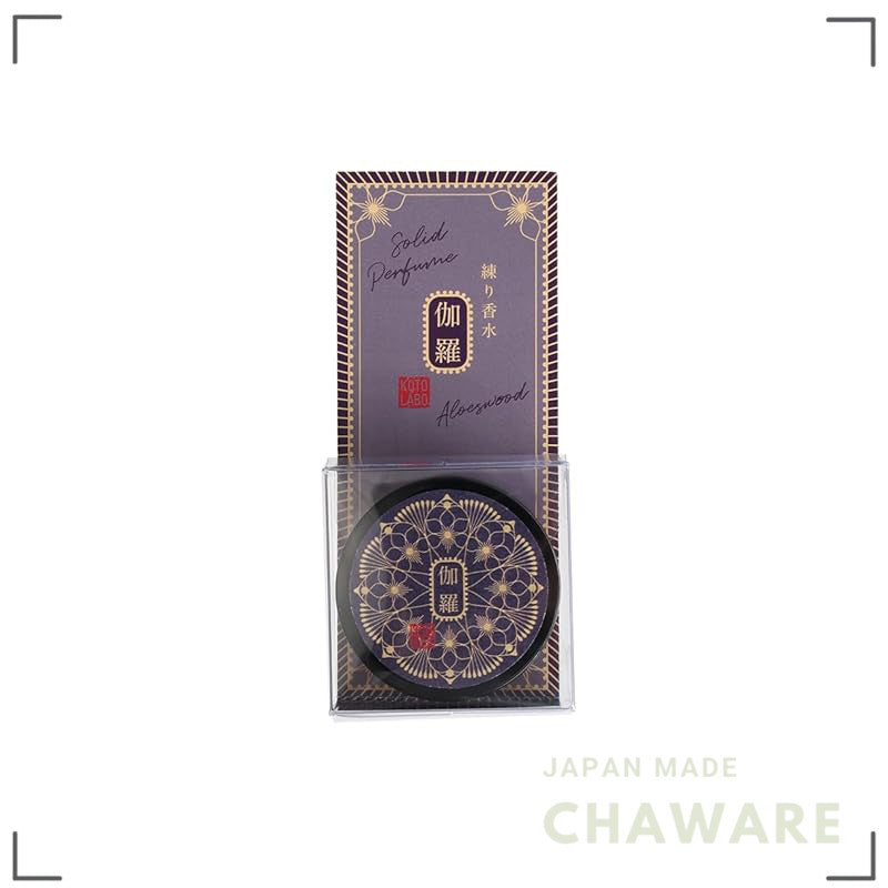 Kotolabo Solid Perfume Balm — Transparent with Gold Leaf, Made in Japan, 4g Unisex Gift