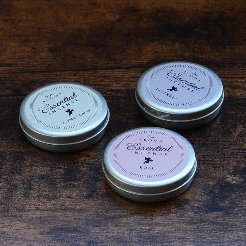 Japanese Washi Paper Essential Incense - Strong Rose & Geranium Aroma, 30 Uses, Made in Japan