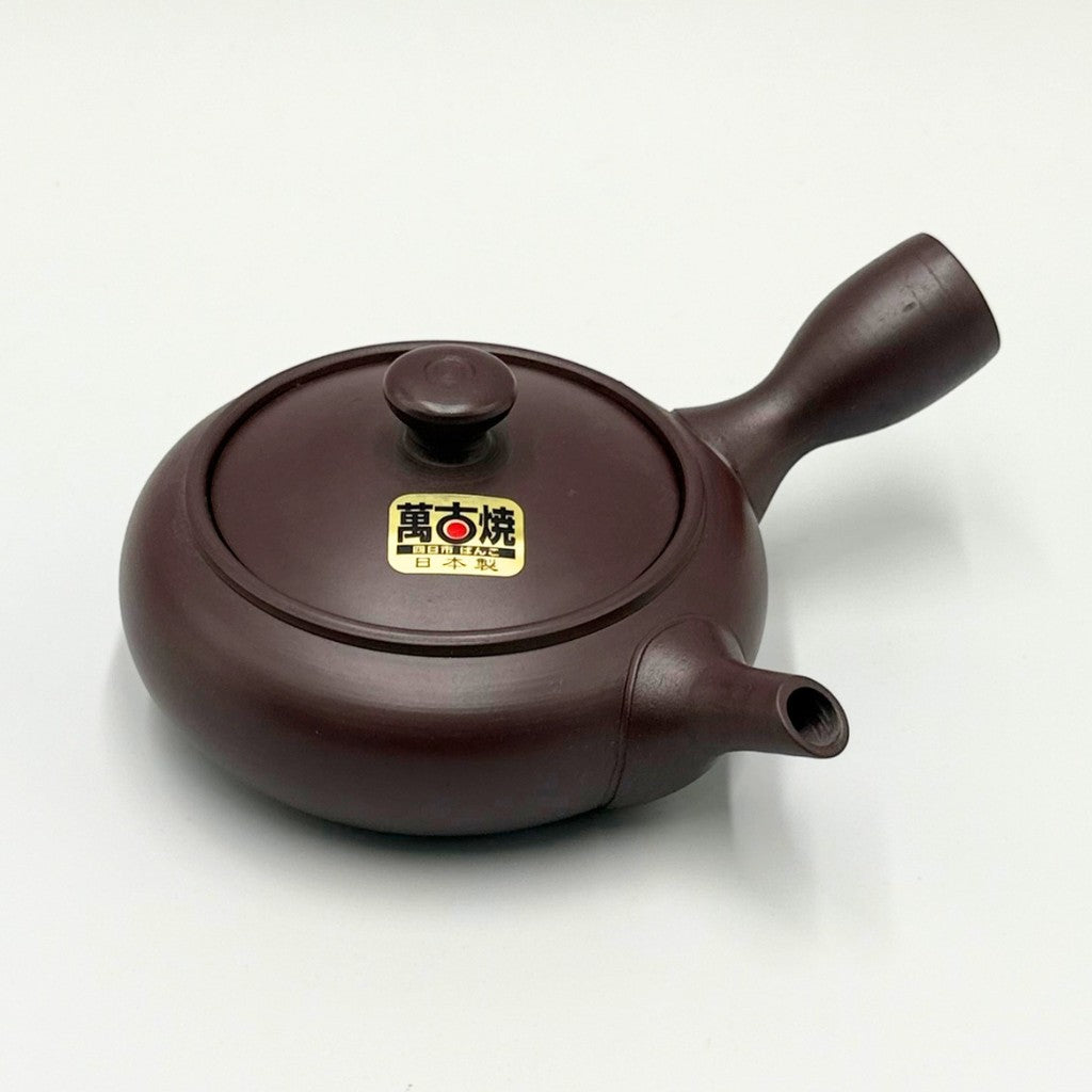 Yokkaichi Banko Ware Teapot e232 Mini Purple Clay With Strap Mesh 1 Person Use 180ml Made in Japan