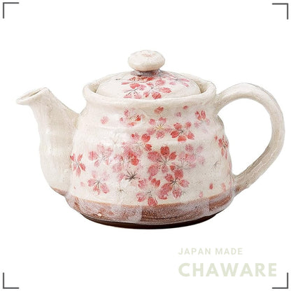 Sohogama Ceramic Teapot Heian Sakura Cherry Blossom with Strainer 420cc, Model 482-09-403
