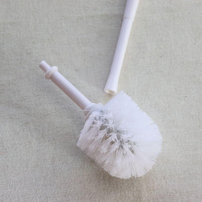 cerapockke Japanese Mino/Seto Ceramic Toilet Brush & Porcelain Holder, 2-Piece Toilet Cleaning Set