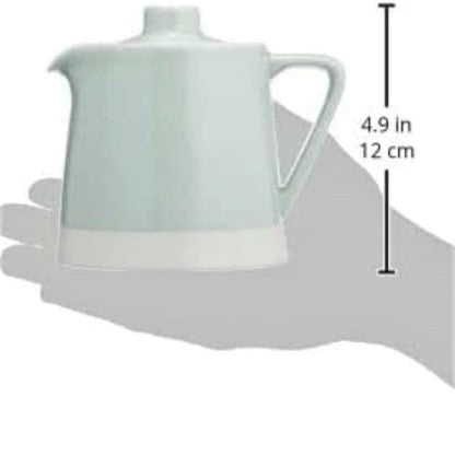 "Hasami Porcelain 'Essence' Teapot Set with Stainless Steel Infuser - 500ml, Assorted Colors (Yellow, Blue, Brown) - Stylish Japanese Tea Pot for Loose Leaf Tea"