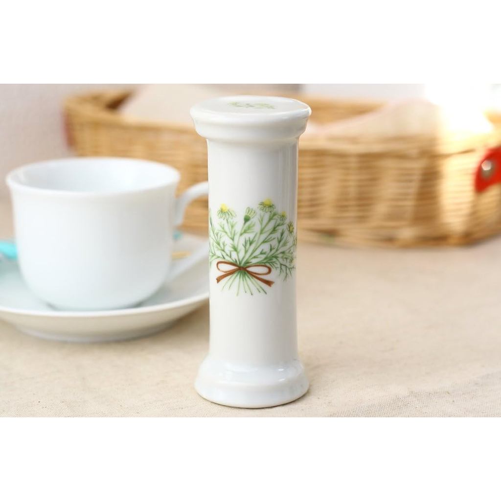 Cerapockke Cute Ceramic 3-Minute Chamomile Hourglass Tea Timer - Seto-Yaki Japan, Floral Gift