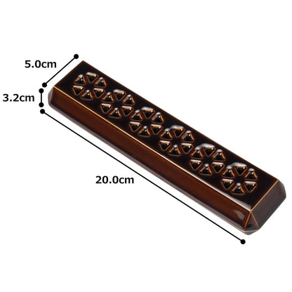 Sunmany Arita Porcelain Incense Tray Holder - Made in Japan Compact Incense Plate for Buddhist Altar