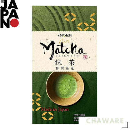 Harada Tea Sales - 100g Premium Matcha Powder from Shizuoka Prefecture, Japan - Authentic and High-Quality Green Tea for