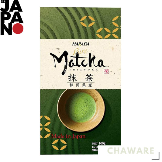 Harada Tea Sales - 100g Premium Matcha Powder from Shizuoka Prefecture, Japan - Authentic and High-Quality Green Tea for