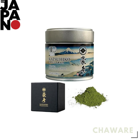 KATSUHIKO Premium Organic Uji Matcha 30g - 100% Kyoto Origin, Ceremony Grade, JAS Certified, Additive-Free, Pesticide-Fr