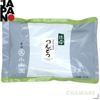 Premium Matcha for Food Processing - 500g Bag by Marukyu Koyamaen, Ideal for Baking, Cooking, and Beverage Preparation. 