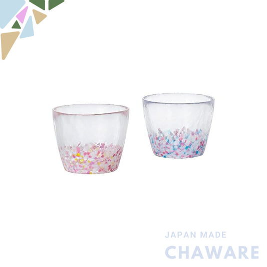 ADERIA Sakura Sakura Glass Pair Set 190ml - Stylish Japanese-made highball cups ideal for beer, sake, wedding gifts, birthdays, Mother's Day, Father's Day, couple's gifts, and housewarming celebrations. Perfect for men and women alike!