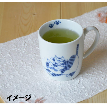 Hasami Porcelain Cat Mug - Dreaming Cat Edition