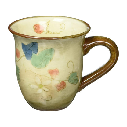 Hasami Porcelain Floral Mini Mug Cup - Raspberry Pattern