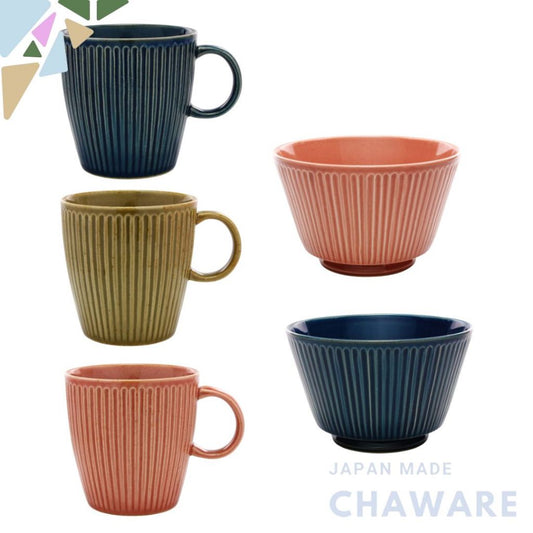 Hasami Ceramic Etched Mug and Bowl Collection