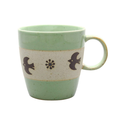 Hasami Ware Cherry Bird Collection: Mug & Bowl Set