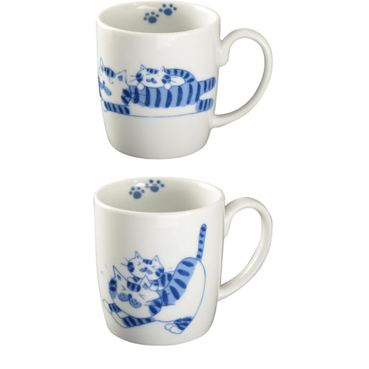 Hasami Porcelain Cat Mug - Dreaming Cat Edition