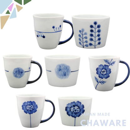 "Hasami Ware Wayanagama Flowers Mug Collection"
