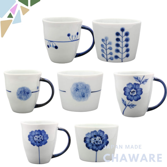 "Hasami Ware Wayanagama Flowers Mug Collection"
