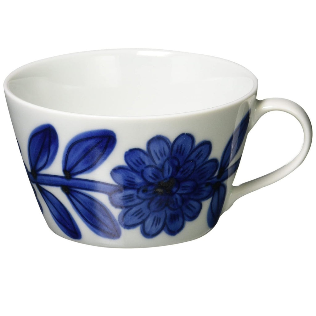 Flower Pattern Porcelain Tableware Set - Microwave & Dishwasher Safe, Made in Japan