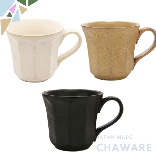 Mino ware "Rinka" ceramic mug by Kohei Kaneko - 270ml capacity, microwave safe