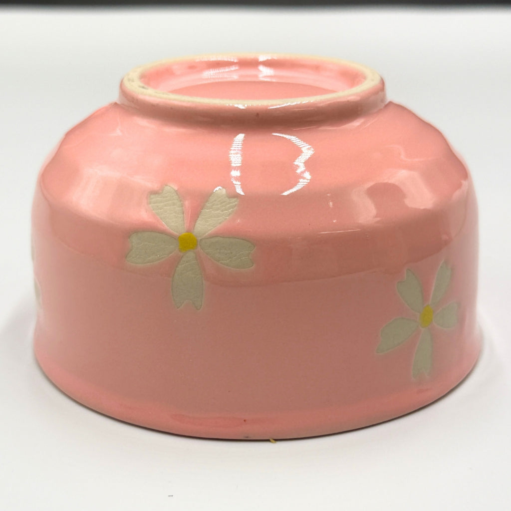 Pink Sakura Matcha Bowl Seto Ware  (Made in Japan)matcha chawan,japanese tea bowl