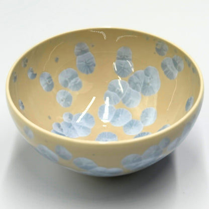Kyoto ware, kiyomizu ware Toan Kiln Matcha Bowl Hanakessho (Silver Wisteria) kta538