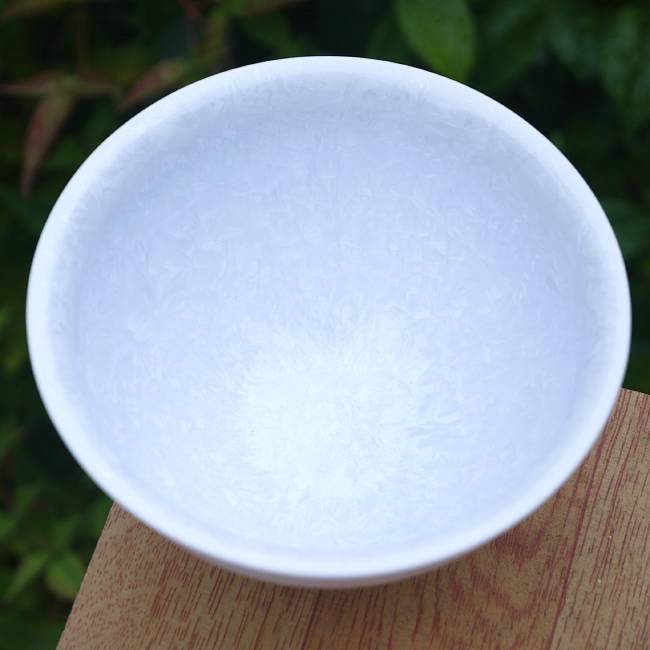 Kyoto ware, kiyomizu ware, Tōan kiln, Matcha bowl, Flower crystal (white) kta826