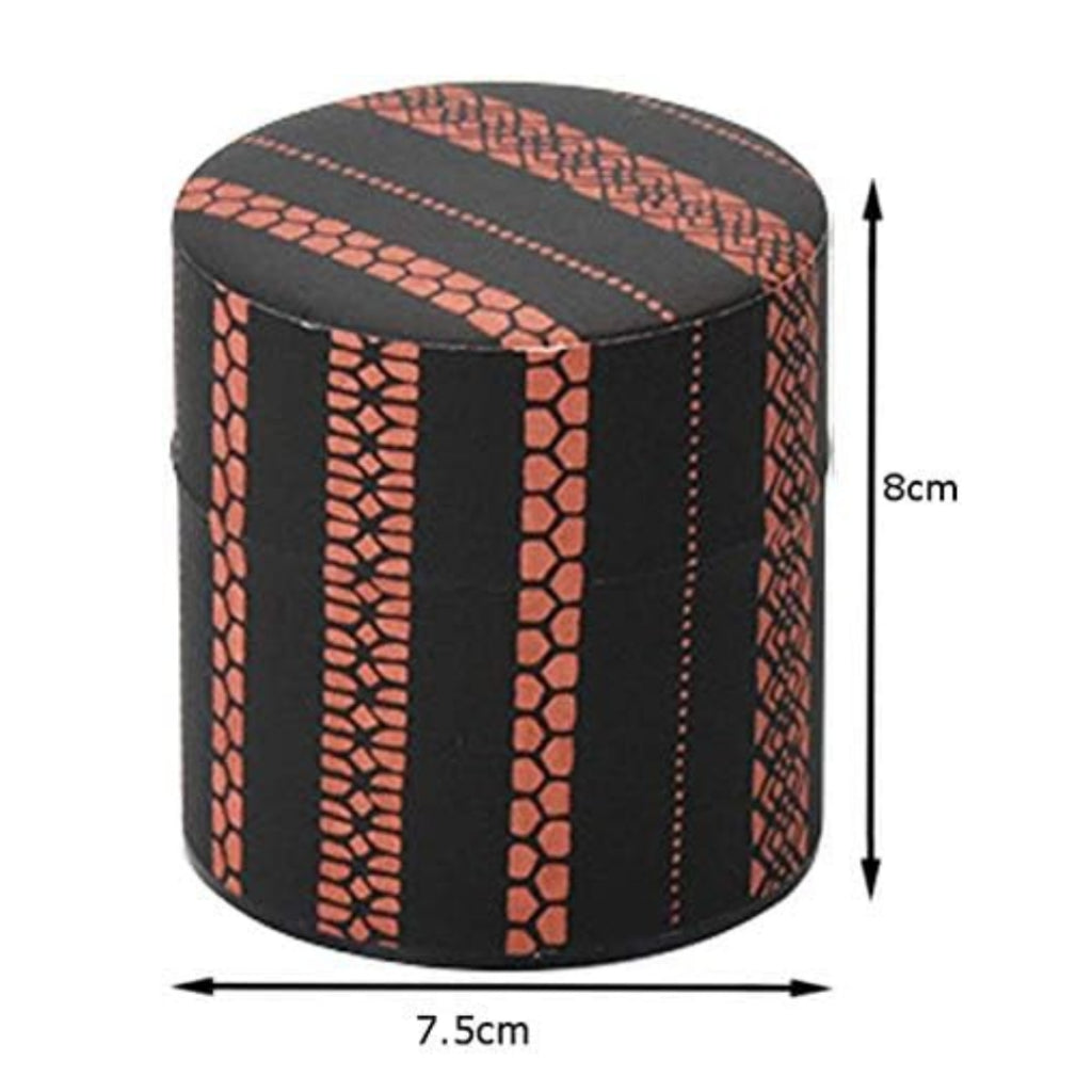 Yamako Tea Canister - Pockan Paper Flowers S & L / Haikara-san Striped S