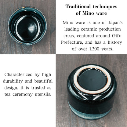 chaware[Matcha bowl] Kaneko Shiro Tenmoku Matcha bowl Mino ware Japanese tea bowl,matcha chawan