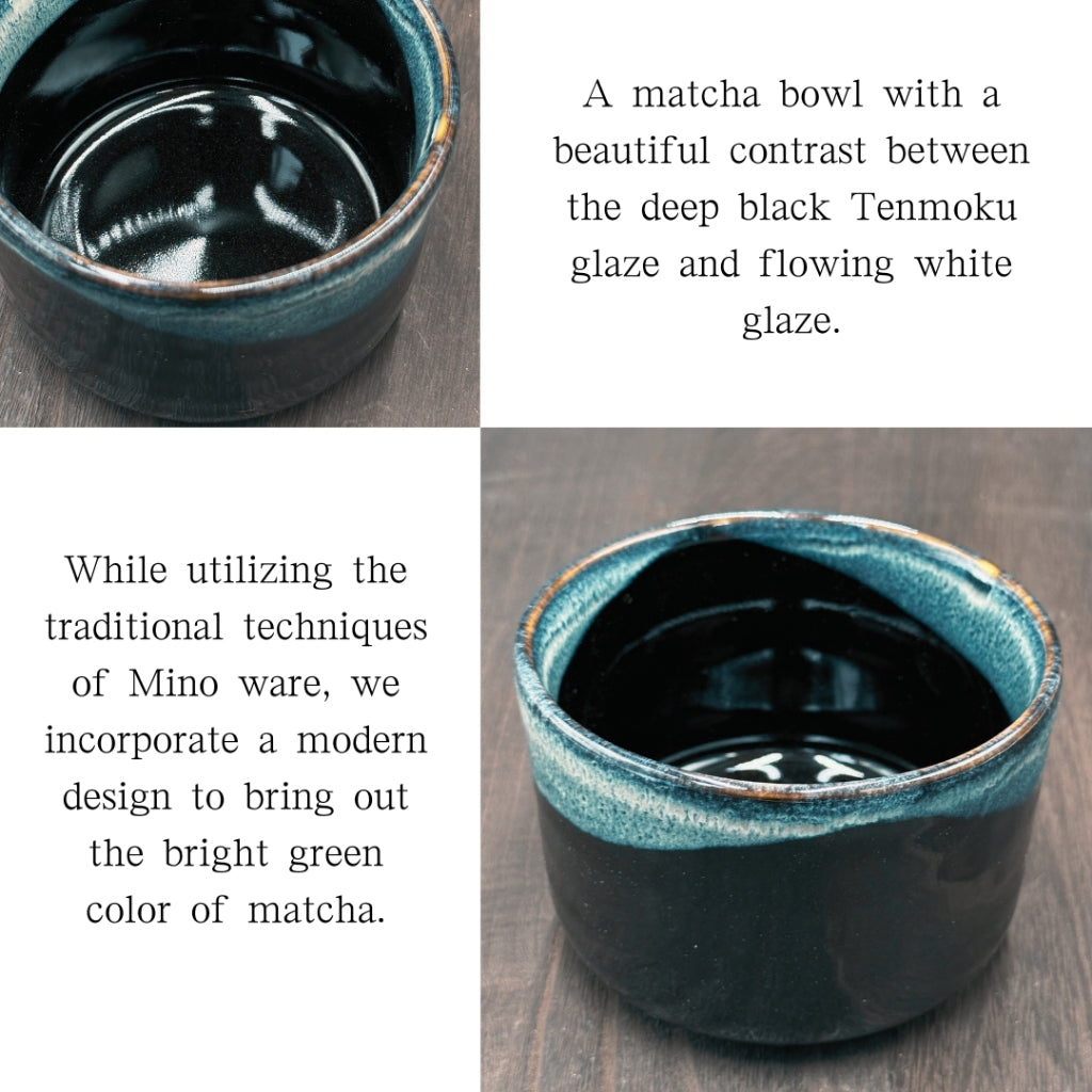 chaware[Matcha bowl] Kaneko Shiro Tenmoku Matcha bowl Mino ware Japanese tea bowl,matcha chawan