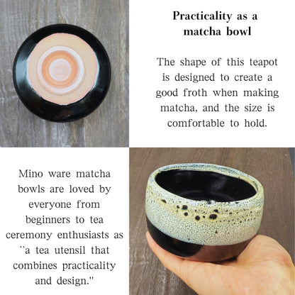 chaware Matcha Bowl Satsuma Tenmoku Tea Ceremony Pottery Mino Ware Made in Japan,chawan
