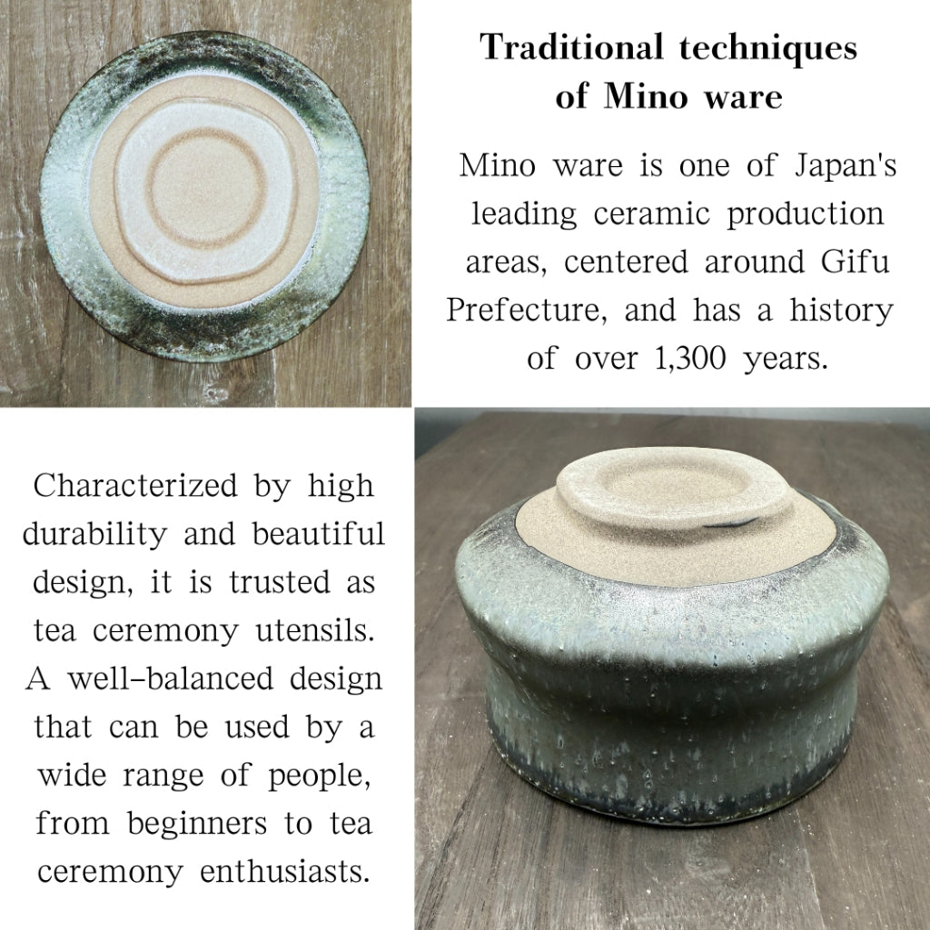 White Cave Matcha Bowl Mino Ware (Made in Japan) Traditional Crafts, Matcha Chawan, Japanese Tea Cup