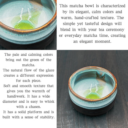 chaware Misano Matcha Bowl Mino Ware (Made in Japan)matcha chawan