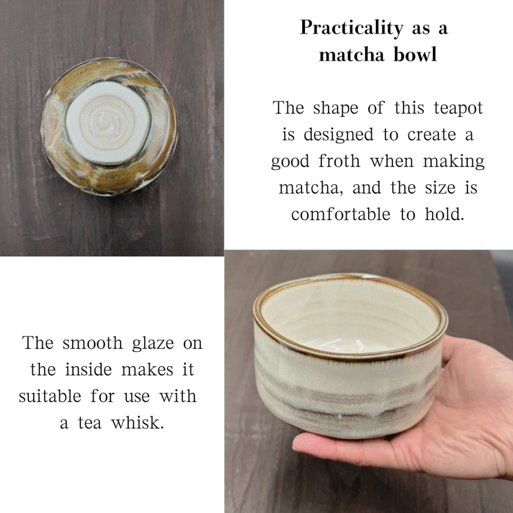 New Year Fuka Matcha Bowl Set (with Chasen) Mino Ware Made in Japan