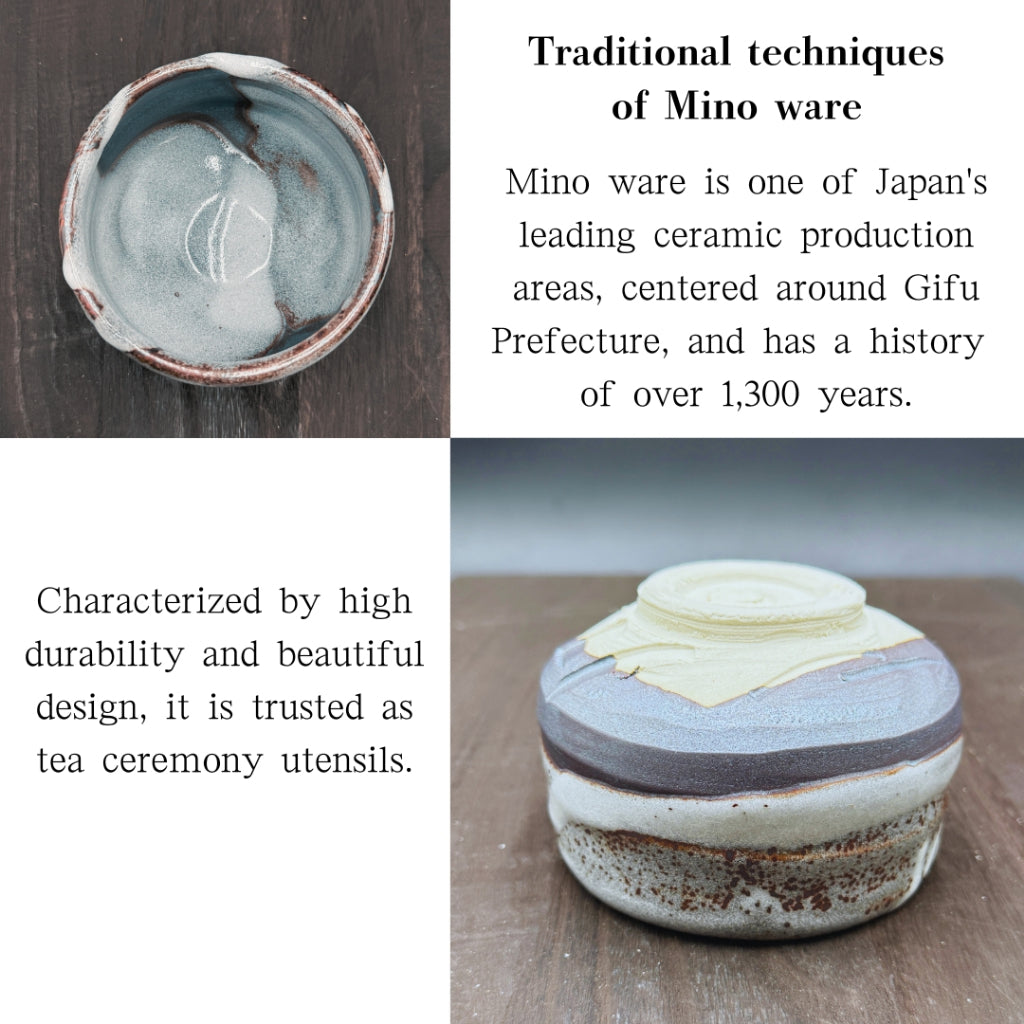 Fresh Snow Matcha Bowl Mino Ware (Made in Japan)traditional crafts,matcha chawan,japanese tea cup