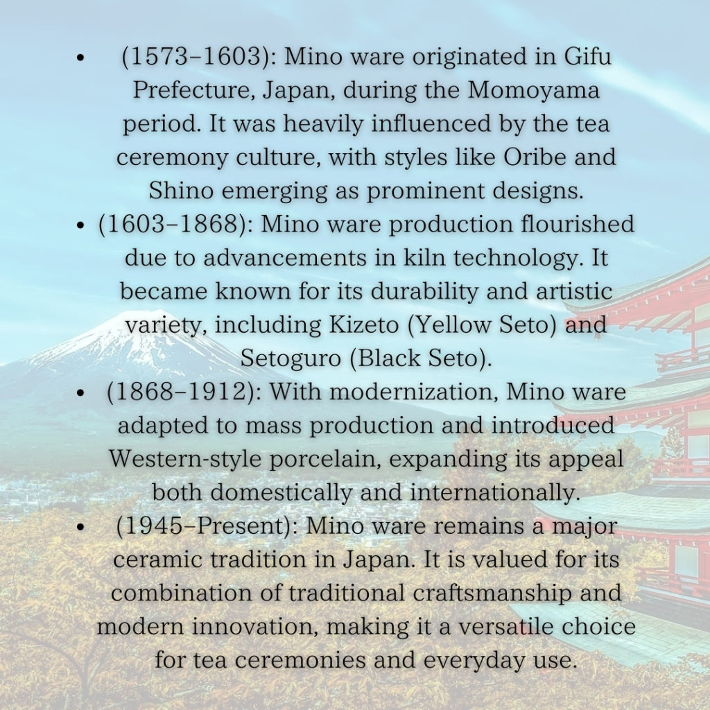 chaware Matcha Bowl Mino Ware Matcha chawan Aojun Kiln japanese tea Bowl Made in Japan