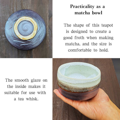 Yukikusa Matcha Bowl, Mino Ware (Made in Japan) Traditional crafts, matcha chawan, Japanese tea cup