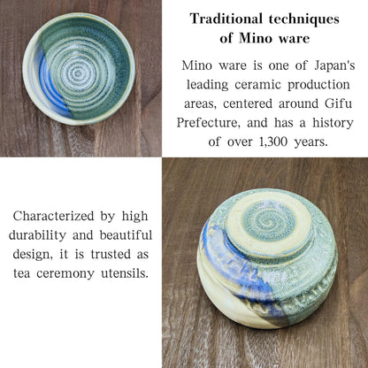 chaware Matcha Bowl [Mino Ware Matcha chawan] Lagoon Glaze Pottery Bowl