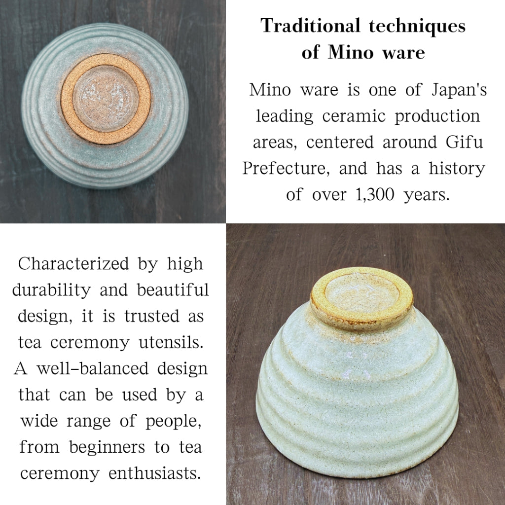 Maruyoshi jade powder matcha bowl mino ware japan made,traditional crafts,matcha chawan